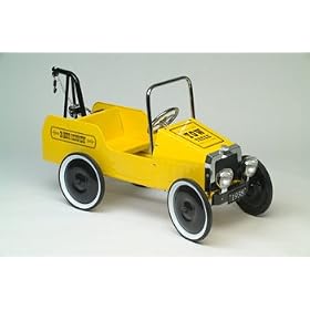 YELLOW JALOPY TOW TRUCK PEDAL CAR - Nostalgic design, wonderful reproduction of the... by HomeLifeShopping