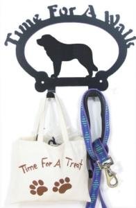 Dog Leash Hook - St. Bernard (Time for a Walk)