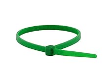 Monoprice Cable Tie 4 inch 18LBS, 100pcs/Pack - Green
