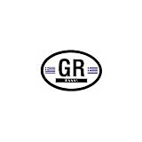 Greece Oval Decal