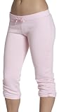 Soffe Juniors' Fleece Roll Up Capri, Soft Pink, Small
