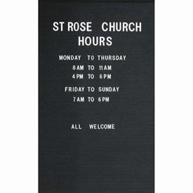 Removable Vinyl Letter Board - 32W X 48H