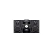 Sharp CD-DH899N - Mini system with iPod cradle - radio / CD / MP3 / cassette / USB flash player - glossy black
