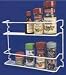 2 Shelf Spice Rack (Whtie) (11.5 L x 3 W x 8 H)