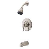 Pfister R89-8PK0 Portland Single-Control Tub and Shower Trim Kit, Brushed Nickel
