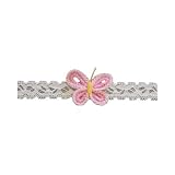 Crocheted Butterfly on Dainty lace headband