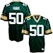 Reebok NFL Equipment Green Bay Packers #50 A.J. Hawk Green Premier Tackle Twill Football Jersey