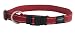 Rogz Reflective 3/4-Inch Fanbelt Dog Collar, Medium to Large, Red