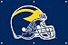 Michigan Wolverines Helmet Indoor/Outdoor Fan Banner 3 ft x 2 ft NCAA College Athletics Fan Shop Sports Team Merchandise