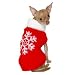 Let It Snow Embroidered Snow Flake Sweater Red XLarge