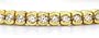 11.70 Ct Round E/F VS Certified Semi Bezel Set Natural Diamond Tennis Bracelet in 14KY