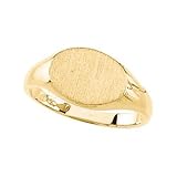 14K Yellow Gold Signet Ring