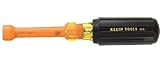 Klein Tools 630-3/16-INS 3/16-Inch Insulated Cushion-Grip Hollow-Shaft Nut Driver by Klein