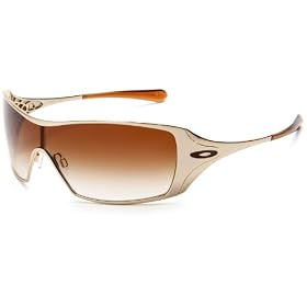 destockage lunettes de soleil Oakley Dart - Lunettes de soleil femme - Polished GoldBrown Gradient