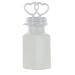 White Double Heart Bubbles - 48 Pieces