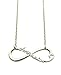 Arianator Silver Tone Infinity Charm Celebrity Fan Necklace XC449R