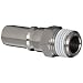 SMC KK Series Nickel Plated Brass Tube Fitting, Plug with Sealant, 1/8" Tube OD x 1/8" BSPT Male
