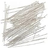 Sterling Silver Head Pins 24 Gauge (24GA) 1.5 Inches (x50)