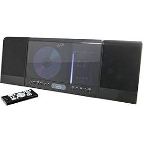 iLive CD and Radio Home Music System with Docking and Recharging Station for iPod (Black)