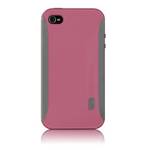 hard case or soft case for iphone:Case-Mate iPhone 4 Pop! Case - Pink & Grey