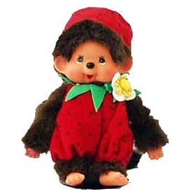 Monchhichi Fruit Costume Strawberry Plush Doll