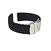 Mokingtop(TM) New 18mm Waterproof Silicone Rubber Watch Strap Band Deployment Buckle