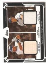 2008 Topps Highlights Relics Dual #CW Melky Cabrera / Chien-Ming Wang - New York Yankees (Piece of Authentic Game Used Bat & Jersey - Serial #d to 25) (Baseball Cards)