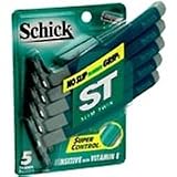 Schick Slim Twin Disposable Razor Sensitive -6 Per Pack, 12 Packs