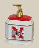 NCAA Nebraska Cornhuskers Ceramic Liquid Soap Dispenser