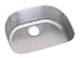 Revere Undermount 21-by-15-3/4-by- 8-1/2 Inch Single Bowl Stainless Steel Kitchen Sink