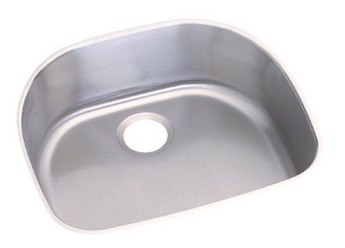 Revere Undermount 21-by-15-3/4-by- 8-1/2 Inch Single Bowl Stainless Steel Kitchen Sink