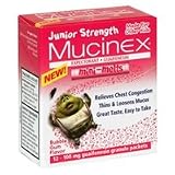 Mucinex Junior Strength Expectorant Min Melts Packets, 100 Mg, Bubble Gum Flavor - 12 ea