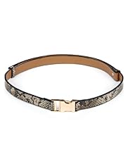 Limited Collection Faux Snakeskin Clip Belt