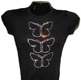 Beautiful Butterflies Swarovski Rhinestone T-Shirt