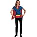 Supergirl Superman DC Comics Uniform With Cape Costume Women's T-Shirt Select Shirt Size: Small