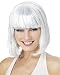 Wig White Shimmering Bob Costume Accessory