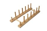 T&G Woodware Plate Stand/Rack for 6 Plates in Hevea Wood