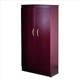 IMAGE OF Nexera Wall Street 5-Shelf Storage Cabinet in Mahogany