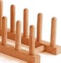 Lipper International 887 Bamboo Plate Rack/Pot Lid Holder