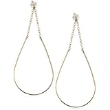 By Boe Large Teardrop Post Earrings 14k Gold F