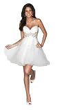 Evenings by Allure Short Strapless Prom Dress