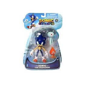  Sonic the Hedgehog ~5 inch Mini-Figure & 2 Wisp Figures: Sonic Colors 5 inch Action Figure Series