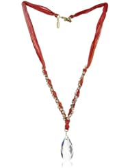 Ettika "Vintage Ribbon" Necklace Pear Shape Drop