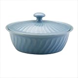 Paula Deen Round Covered Casserole 10-inch, Aqua Paula Deen Round Covered Casserole 10-inch, Aqua