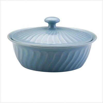 Paula Deen 10-Inch Covered Round Casserole, Aqua