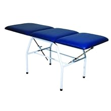 3B Scientific W15051DB Dark Blue Carbon Steel Bi-Lateral Adjustment Treatment Table, 71.5" Length x 25.5" Width x 32.5" Height