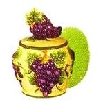 KITCHEN SCRUB,SPONGE HOLDER GRAPE TUSCANY