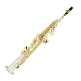 Cecilio Silver Plated Sandblast Soprano Saxophone w/ Case and Accessories