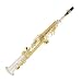 Cecilio Silver Plated Sandblast Soprano Saxophone w/ Case and Accessories