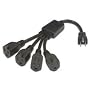 Ultra Power Cord SJT Splitter - Power splitter - 1 ft